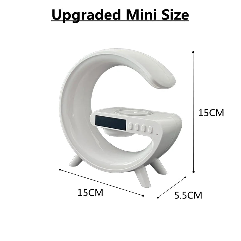 Carregador G-Steaker - Carregador Indução Smart, Luminária, Caixa de Som e Relógio